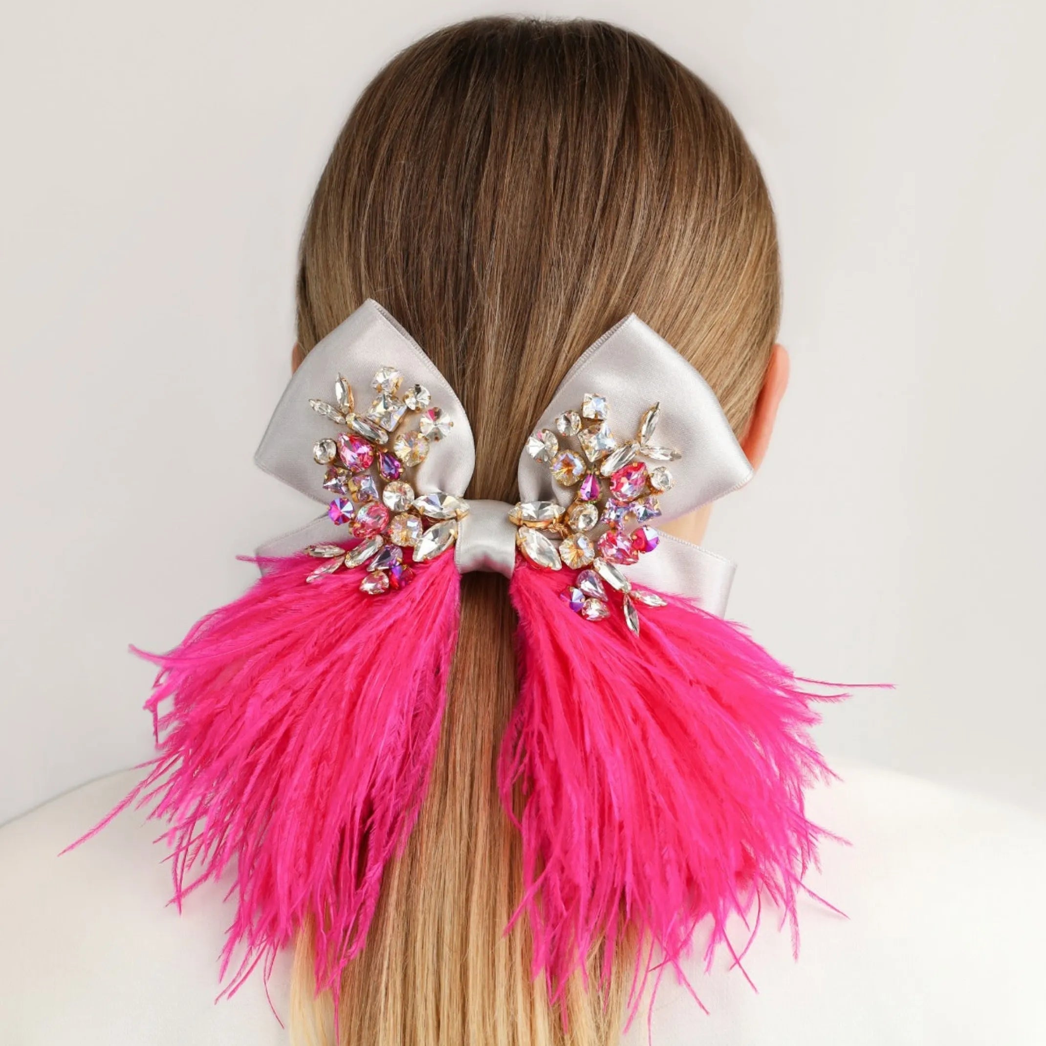 Бант Гілберт рожевий неон