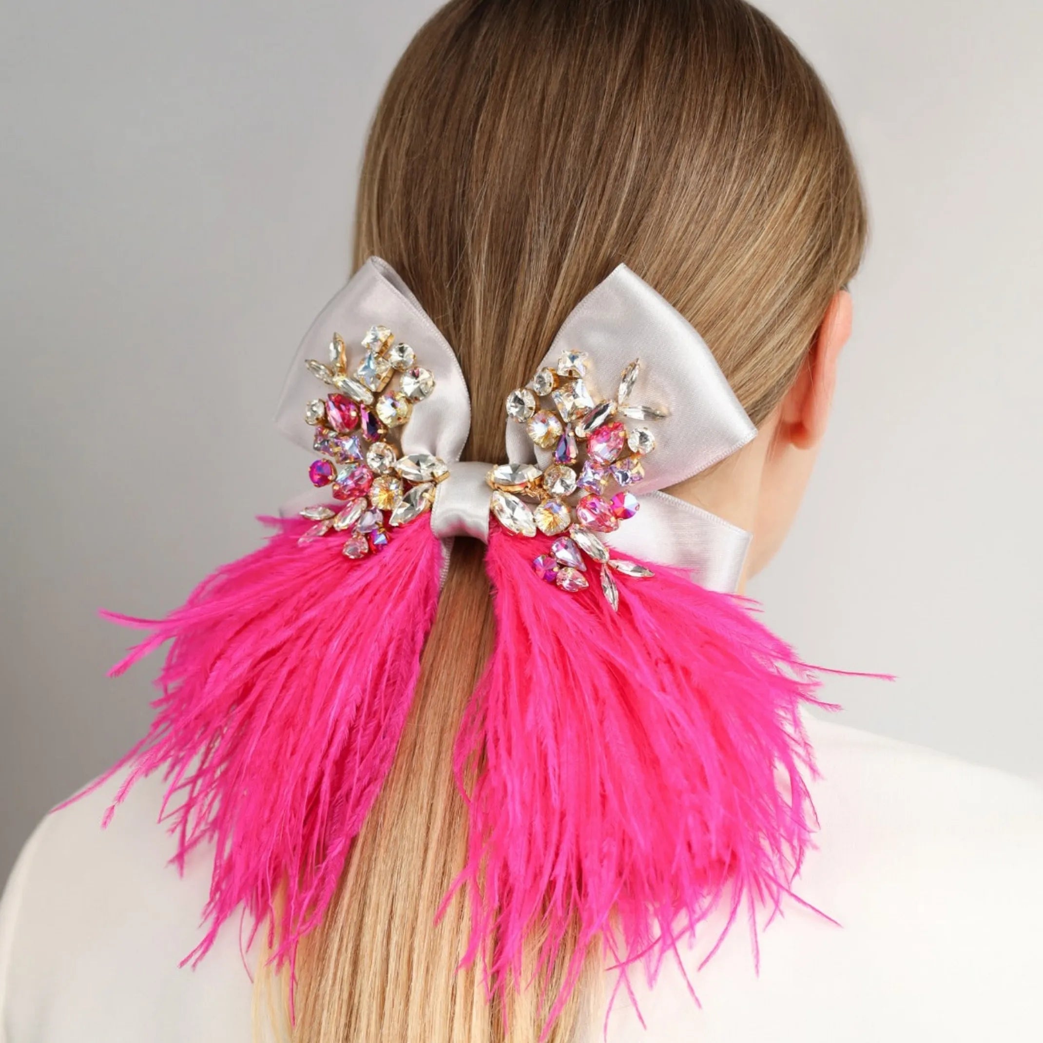 Бант Гілберт рожевий неон