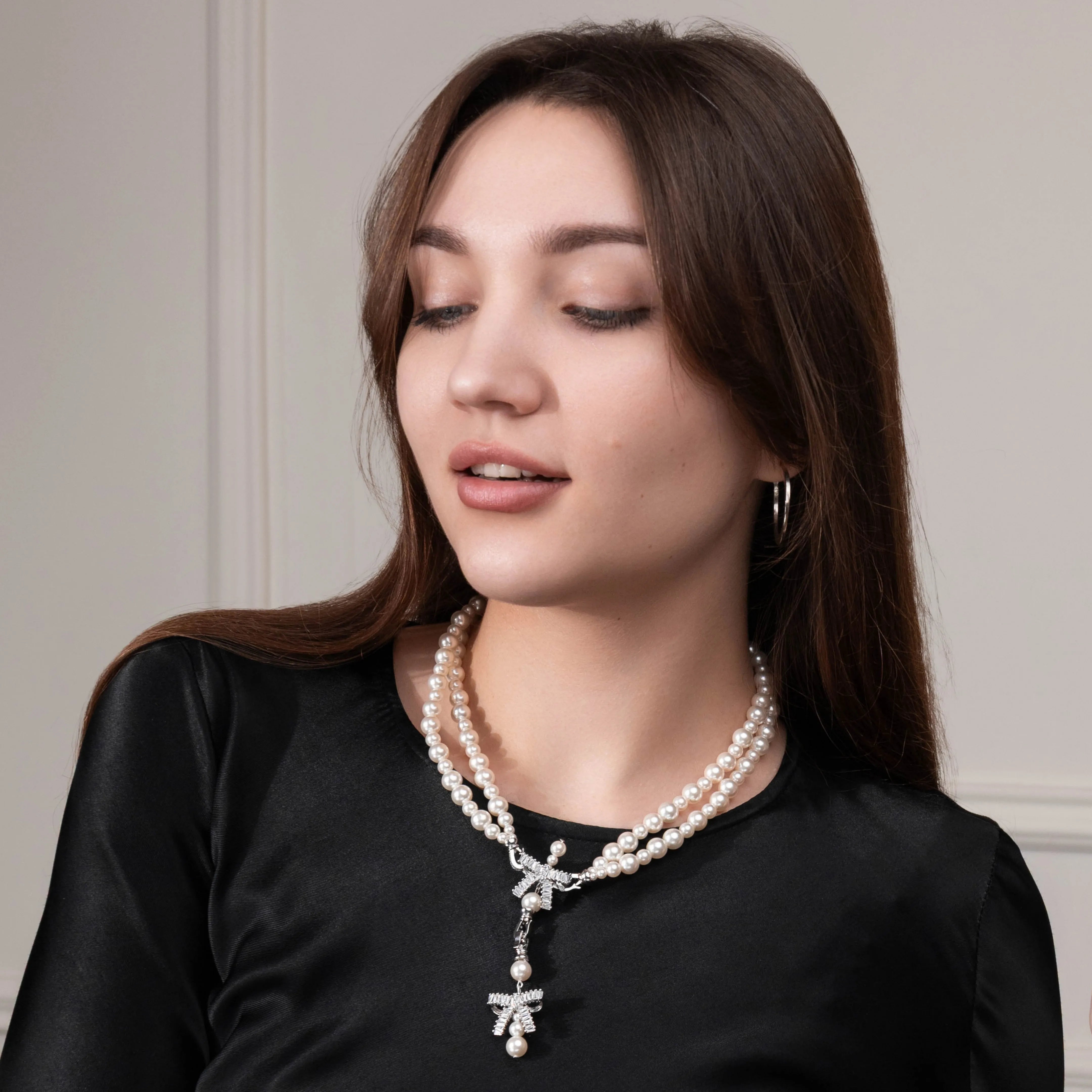 Намисто-трансформер Робін з перлин айворі