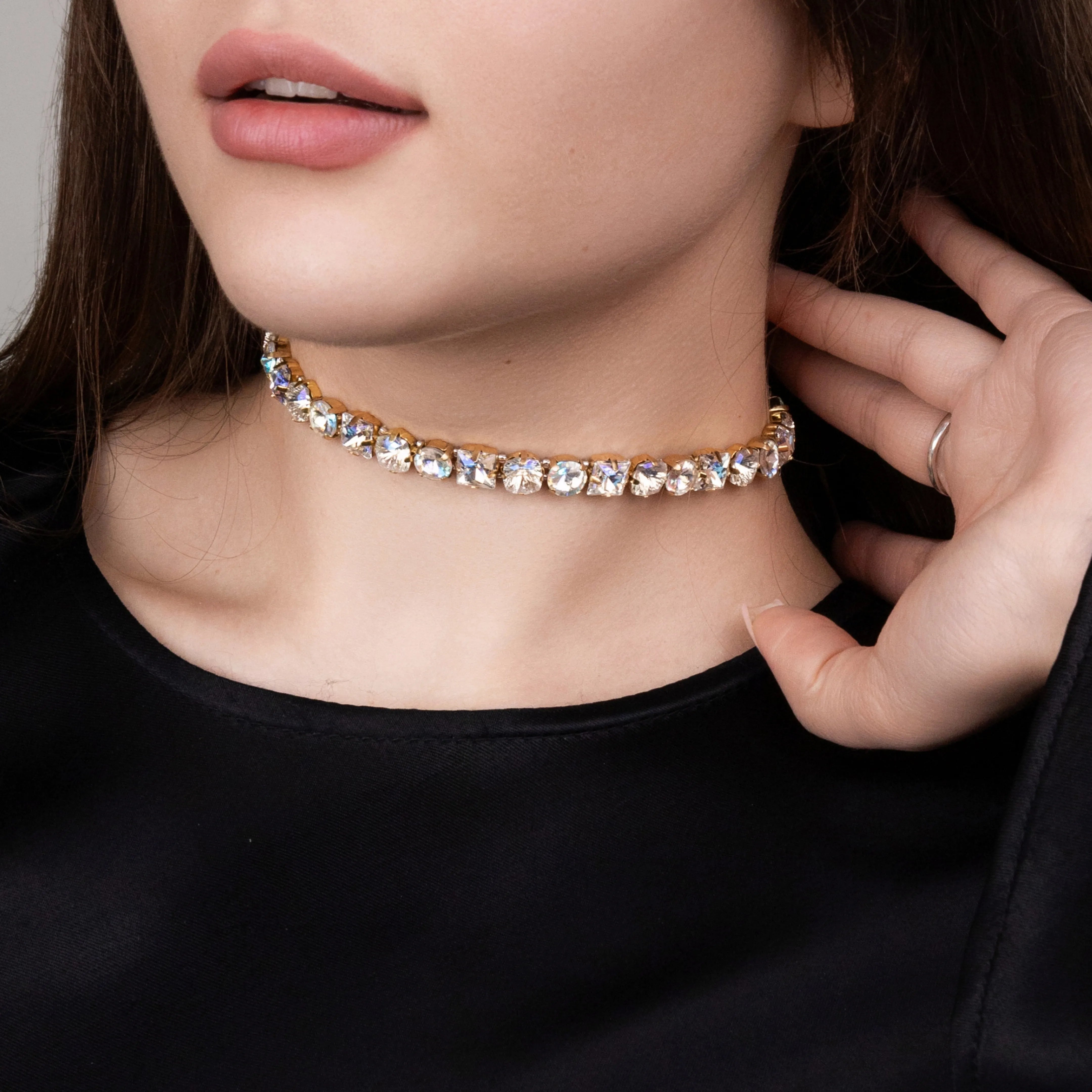 Чокер Ненсі зі стразами полярне сяйво