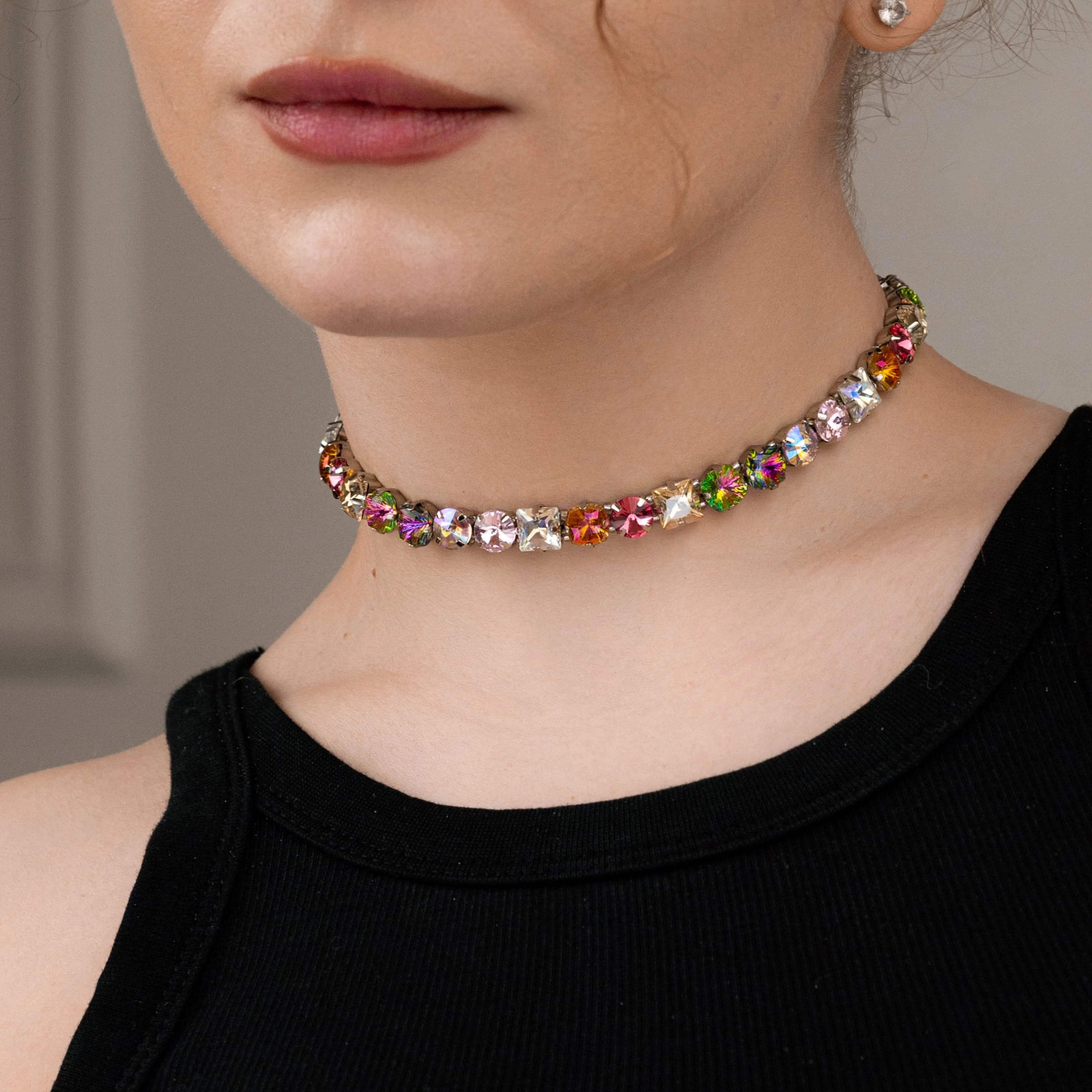 Чокер Ненсі зі стразами кольоровий